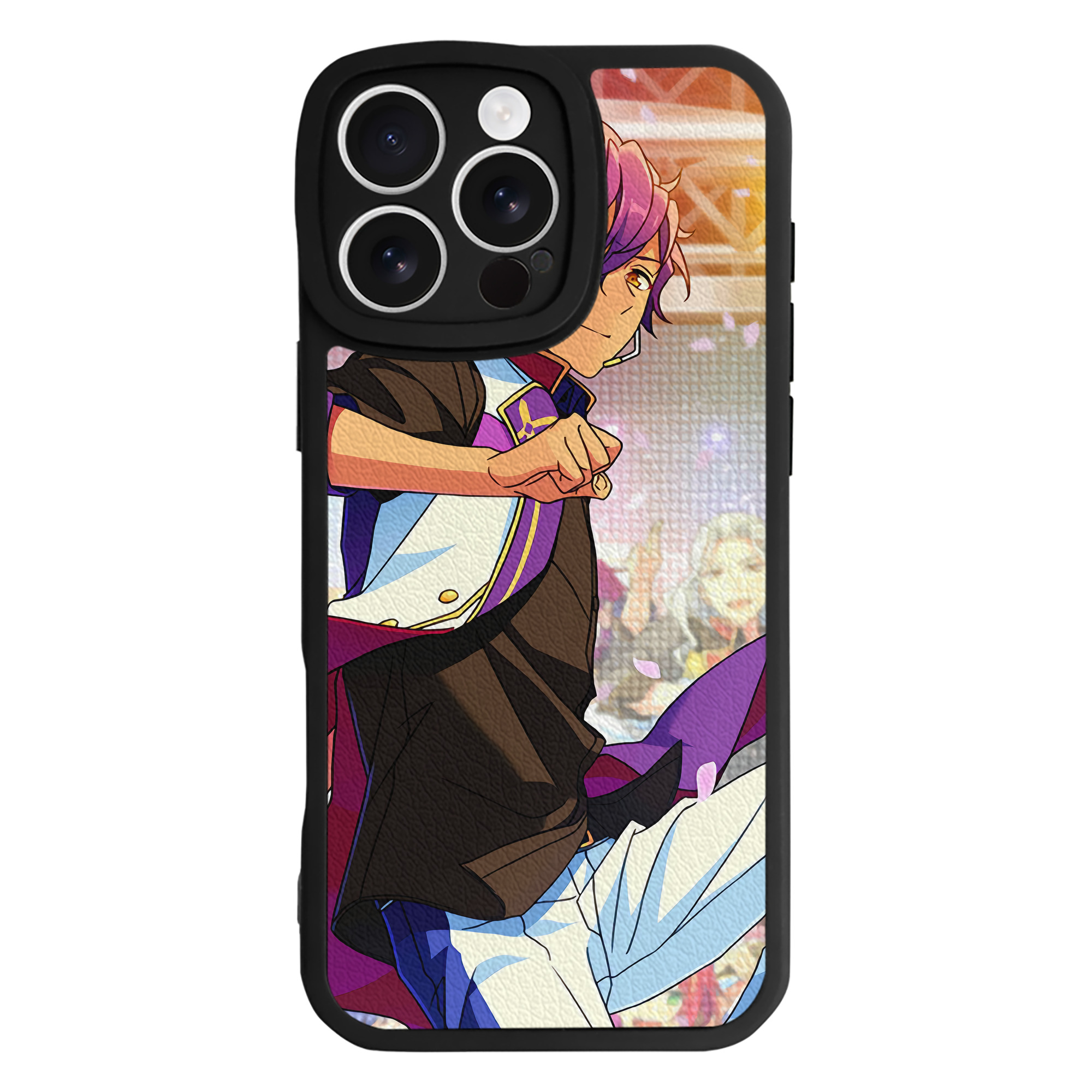 （画像用） あんさんぶるスターズ! Ensemble Stars 【iPhone 16シリーズ対応】シリコンスマホケース（レザー調） 材質：シリコン